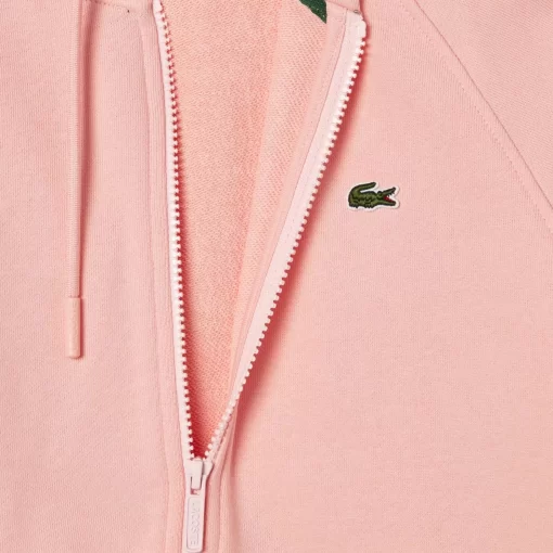 Lacoste Sweatshirts>Damen Jogger-Sweatshirt Mit Kapuze Aus Bio-Fleece Rosa Sfi