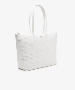 Lacoste Taschen>Damen L.12.12 Grose Perforierte Tote-Bag Farine A56