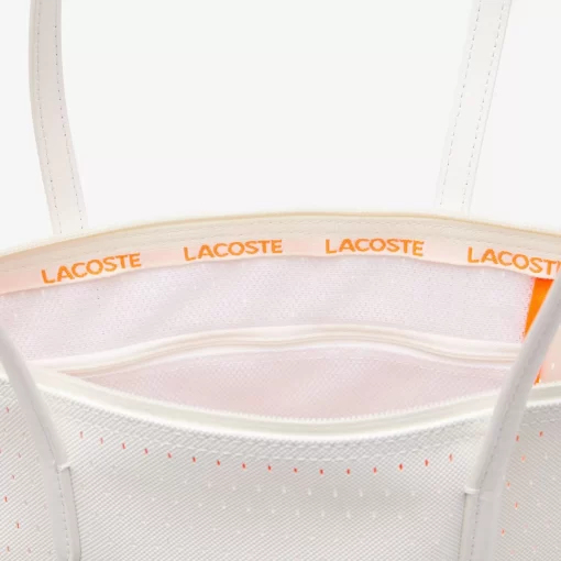 Lacoste Taschen>Damen L.12.12 Grose Perforierte Tote-Bag Farine A56