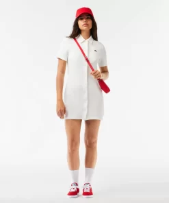 Lacoste Kleider & Röcke>Damen Polokleid Aus Bio-Baumwolle Weis 70V