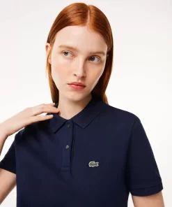 Lacoste Kleider & Röcke>Damen Polokleid Aus Pique Mit Strick-Details Navy Blau 166