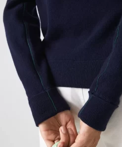 Lacoste Pullover>Damen Pullover Mit V-Ausschnitt Navy Blau 166