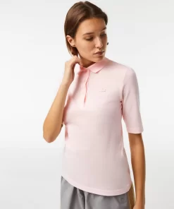 Lacoste Poloshirts>Damen Slim Fit Poloshirt Aus Feiner Baumwolle Hellrosa T03