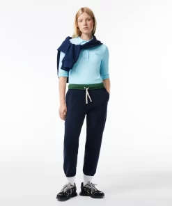 Lacoste Poloshirts>Damen Slim Fit Poloshirt Aus Feiner Baumwolle Hellblau Siz