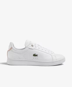 Lacoste Sneakers>Damen Sneakers Carnaby Pro Bl Aus Ton-In-Ton Leder White/Light Pink 1Y9