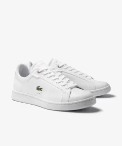 Lacoste Sneakers>Damen Sneakers Carnaby Pro Bl Aus Ton-In-Ton Leder White/Light Pink 1Y9