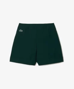 Lacoste Golf>Damen Sport Golf-Bermudas Aus Taft Mit Stretch Sinople Grun Yzp