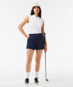 Lacoste Golf>Damen Sport Golf-Bermudas Aus Taft Mit Stretch Navy Blau 166