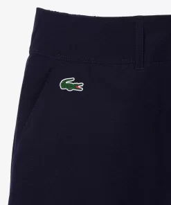 Lacoste Golf>Damen Sport Golf-Bermudas Aus Taft Mit Stretch Navy Blau 166