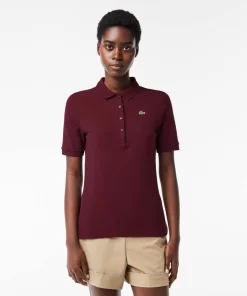 Lacoste Golf>Damen Sport Golf-Poloshirt Aus Bio-Baumwolle Burgunder Mii