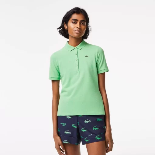 Lacoste Golf>Damen Sport Golf-Poloshirt Aus Bio-Baumwolle Grun 2Wp