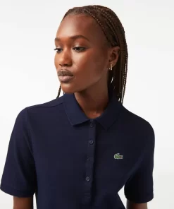 Lacoste Golf>Damen Sport Golf-Poloshirt Aus Bio-Baumwolle Navy Blau 423