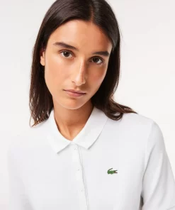 Lacoste Golf>Damen Sport Golf-Poloshirt Aus Bio-Baumwolle Weis 800