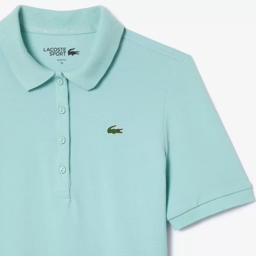 Lacoste Golf>Damen Sport Golf-Poloshirt Aus Bio-Baumwolle Hellgrun Yif