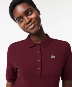 Lacoste Golf>Damen Sport Golf-Poloshirt Aus Bio-Baumwolle Burgunder Mii