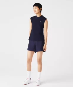 Lacoste Golf>Damen Sport Golf-Poloshirt Aus Bio-Baumwolle Navy Blau 423