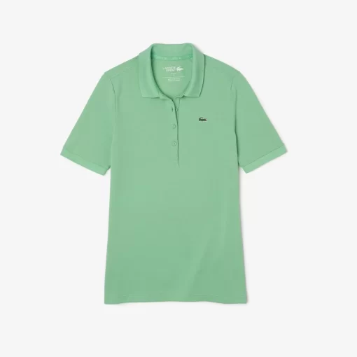 Lacoste Golf>Damen Sport Golf-Poloshirt Aus Bio-Baumwolle Grun 2Wp