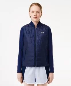 Lacoste Sportbekleidung>Damen Sport Golf-Weste Navy Blau / Weis Hhw