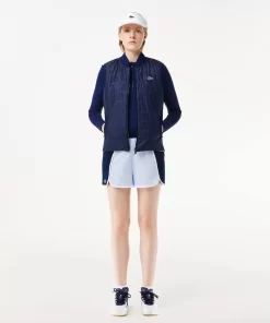 Lacoste Sportbekleidung>Damen Sport Golf-Weste Navy Blau / Weis Hhw