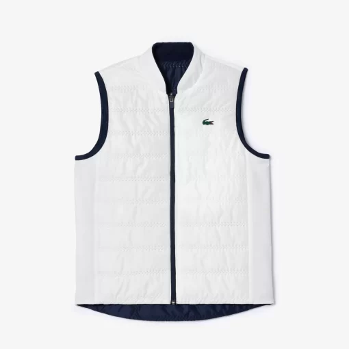 Lacoste Sportbekleidung>Damen Sport Golf-Weste Navy Blau / Weis Hhw