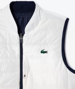 Lacoste Sportbekleidung>Damen Sport Golf-Weste Navy Blau / Weis Hhw