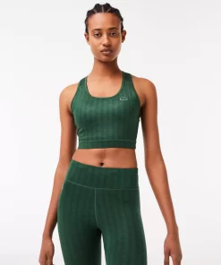 Lacoste Fitnessstudio & Training>Damen Sport Sport Bh Mit Aufdruck Grun D1R