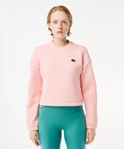 Lacoste Sportbekleidung>Damen Sport Sweatshirt Mit Lockerem Schnitt Rosa Sfi