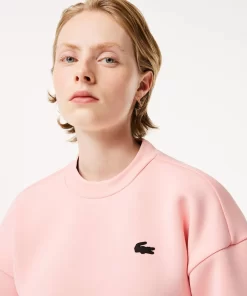 Lacoste Sportbekleidung>Damen Sport Sweatshirt Mit Lockerem Schnitt Rosa Sfi