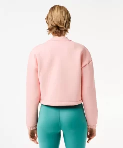 Lacoste Sportbekleidung>Damen Sport Sweatshirt Mit Lockerem Schnitt Rosa Sfi