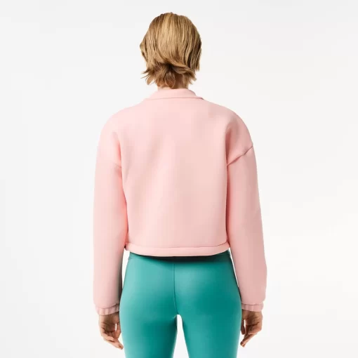 Lacoste Sportbekleidung>Damen Sport Sweatshirt Mit Lockerem Schnitt Rosa Sfi