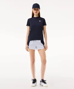 Lacoste Fitnessstudio & Training>Damen Sport T-Shirt Aus Bio-Baumwolljersey Navy Blau 166