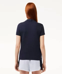 Lacoste Fitnessstudio & Training>Damen Sport T-Shirt Aus Bio-Baumwolljersey Navy Blau 166