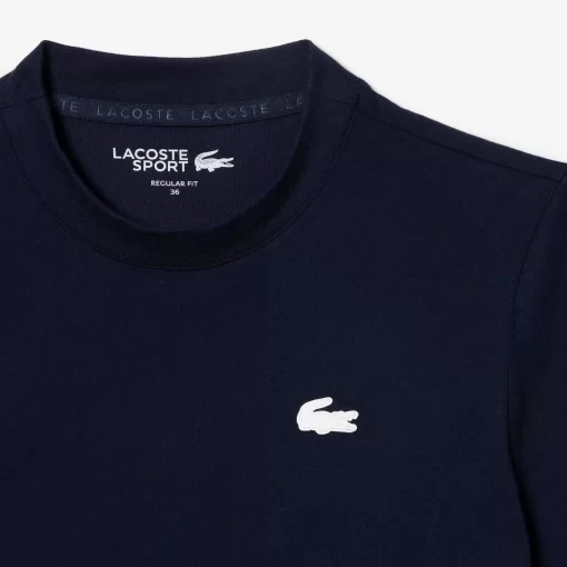 Lacoste Fitnessstudio & Training>Damen Sport T-Shirt Aus Bio-Baumwolljersey Navy Blau 166