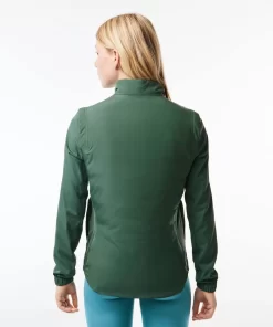 Lacoste Sportbekleidung>Damen Sport Wasserabweisender Golf-Pullover Dunkelgrun Ric