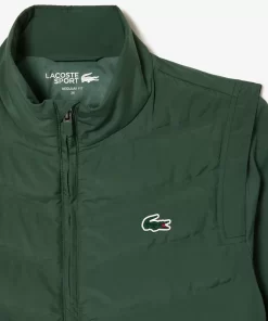 Lacoste Sportbekleidung>Damen Sport Wasserabweisender Golf-Pullover Dunkelgrun Ric