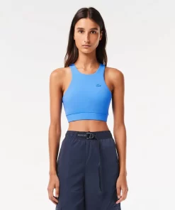 Lacoste Sport-Bhs & Leggings>Damen Stretch Bh Aus Schnell Trocknendem Recyceltem Polyamid Atherisches Blau L99