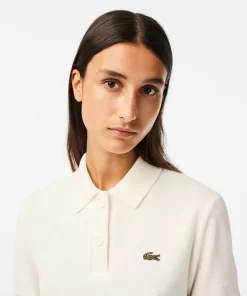 Lacoste Poloshirts>Damen Terry-Poloshirt In Slim Fit Aus Bio-Baumwolle Weis 70V