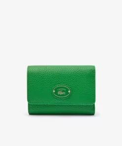 Lacoste Geldbörsen & Kleinlederwaren>Damen Top Brieftasche Aus Genarbtem Leder Calathea M39