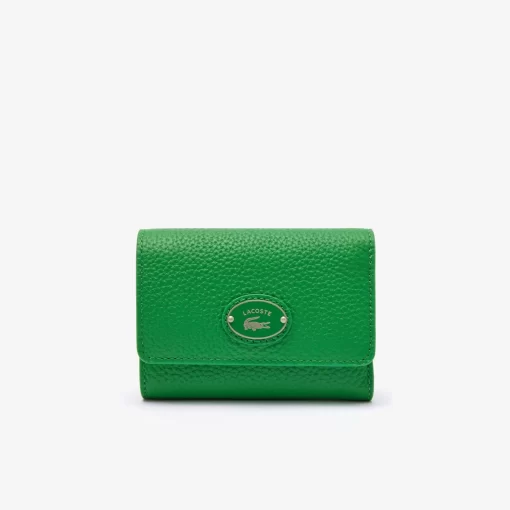 Lacoste Geldbörsen & Kleinlederwaren>Damen Top Brieftasche Aus Genarbtem Leder Calathea M39