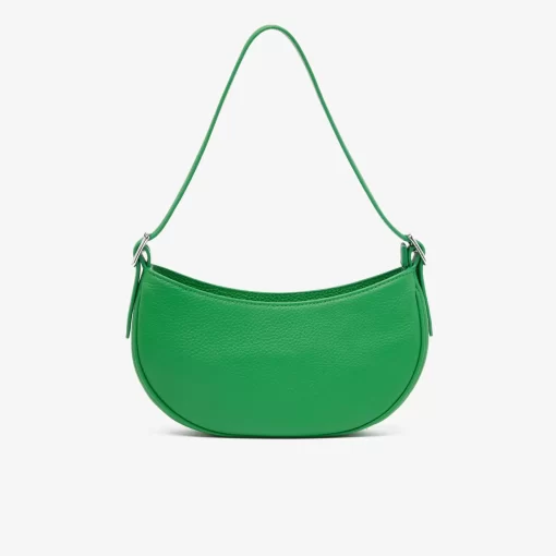 Lacoste Crossbody Taschen>Damen Top Halbmond-Tasche Aus Genarbtem Leder Calathea M39