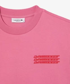 Lacoste T-Shirts>Damen T-Shirt Aus Baumwolle In Ubergrose Reseda Rosa 2R3