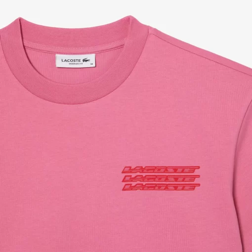 Lacoste T-Shirts>Damen T-Shirt Aus Baumwolle In Ubergrose Reseda Rosa 2R3