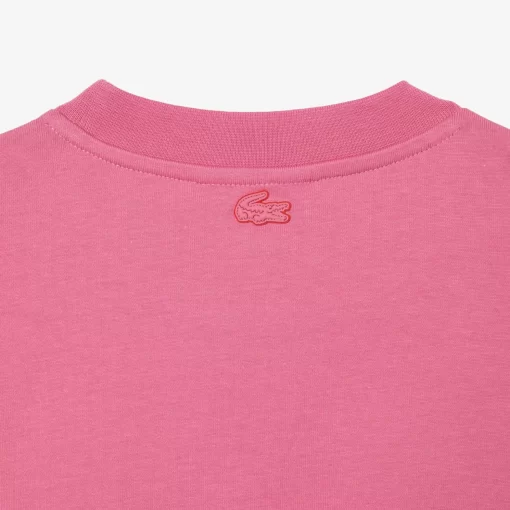 Lacoste T-Shirts>Damen T-Shirt Aus Baumwolle In Ubergrose Reseda Rosa 2R3