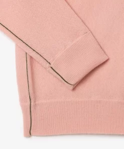 Lacoste Pullover>Damen Woll-Cardigan Mit V-Ausschnitt Rosa Sfi