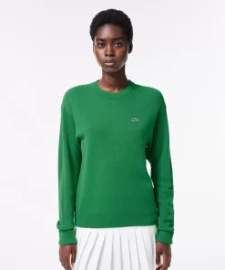 Lacoste Pullover>Damen Woll-Pullover Mit Rundhals Grun Siw