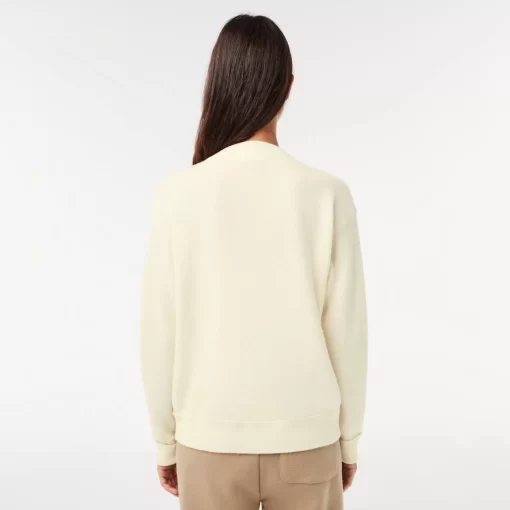 Lacoste Pullover>Damen Woll-Pullover Mit Rundhals Weis 70V