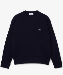 Lacoste Pullover>Damen Woll-Pullover Mit Rundhals Navy Blau 166