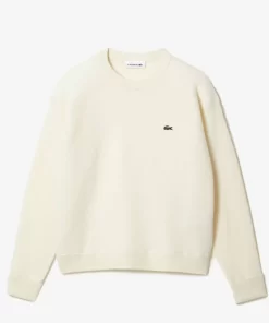 Lacoste Pullover>Damen Woll-Pullover Mit Rundhals Weis 70V