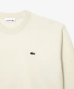 Lacoste Pullover>Damen Woll-Pullover Mit Rundhals Weis 70V