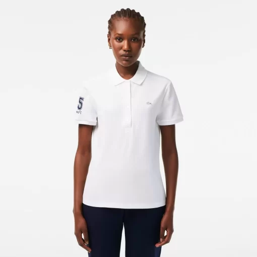 Lacoste Poloshirts>Damen X Club Med Poloshirt Aus Baumwolle Weis 001